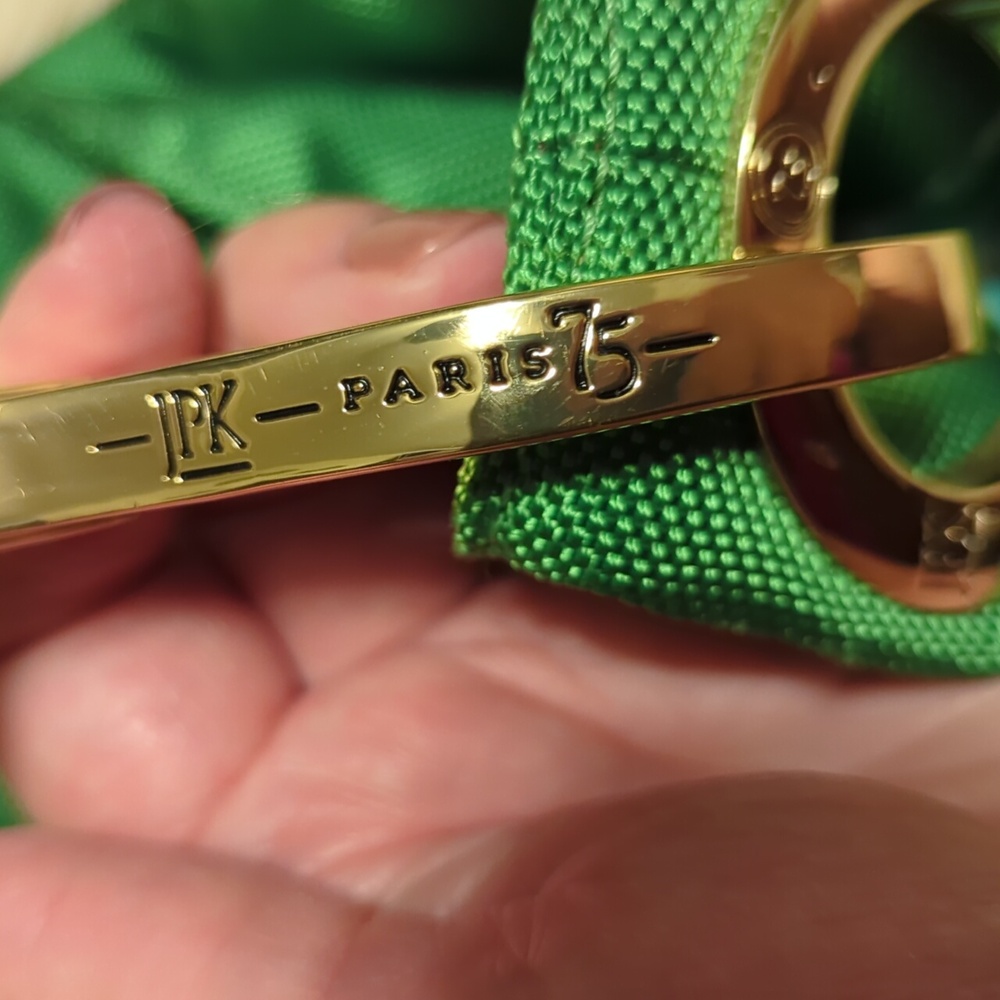 JPK PARIS 75 GREEN TOTE BAG PURSE - Picture 4 of 7